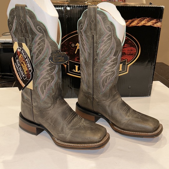 Dan Post Shoes - Dan Post Kendall Square Toed Genuine Leather Western Boots size 7.5 New